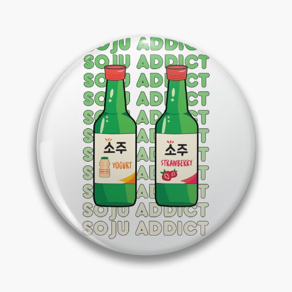 Artikelvorschau, Soju-Süchtiger | Joghurt Soju | Erdbeer-Soju | Kawaii-Getränk | Asiatisches Getränk entworfen und verkauft von lilbaelee.