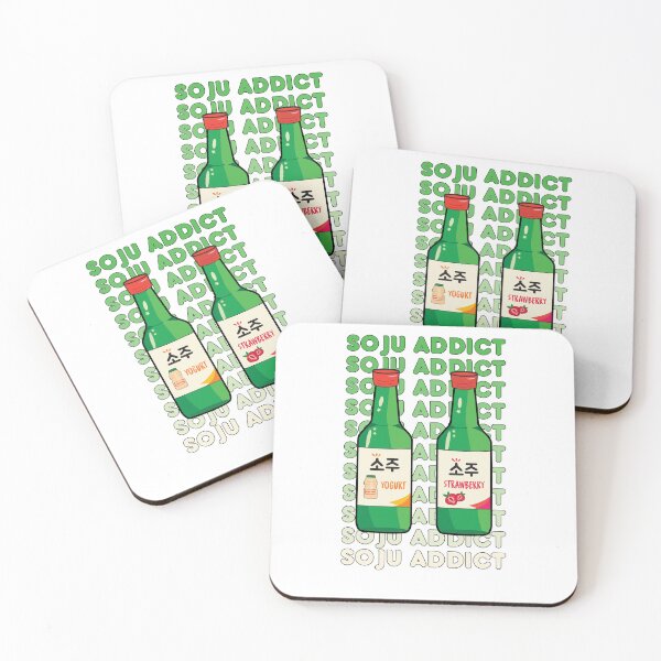 Item preview, Soju Addict | Yogurt Soju | Strawberry Soju | Kawaii Drink | Asian Drink designed and sold by lilbaelee.
