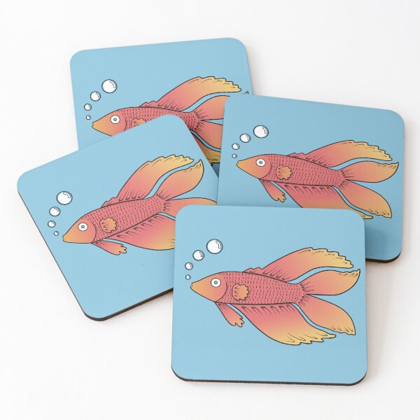 Item preview, Orange Betta Fish designed and sold by SkippingBeats.