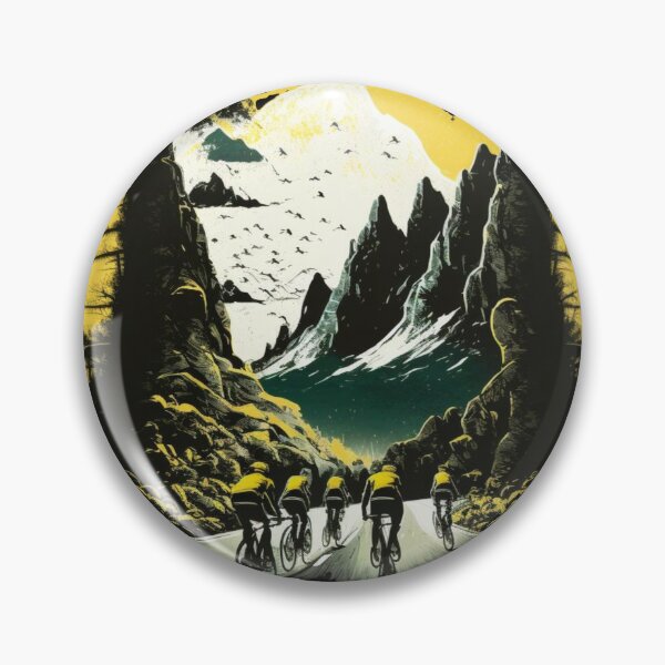 Item preview, Cyclists on a mountain road designed and sold by pasdem.
