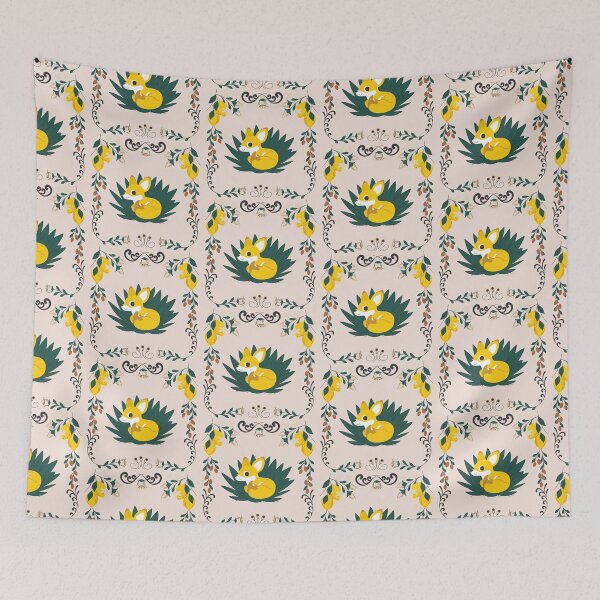 Item preview, Floral Lemon Fox designed and sold by KateJaxxon.