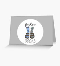 Tarjeta de felicitación Birken-calcetines
