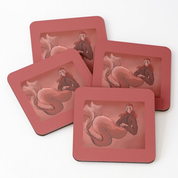 Item preview, Multi eyed red merperson designed and sold by mxfrizzlesart.