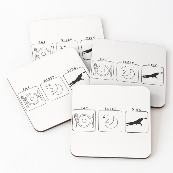 Item preview, Eat, Sleep, Disc (Black) designed and sold by frankandlucyco.