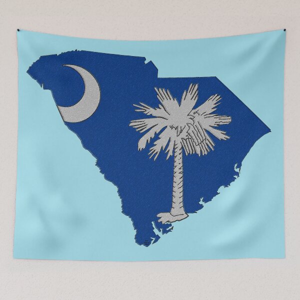 Item preview, South Carolina Map With South Carolina State Flag designed and sold by Havocgirl.