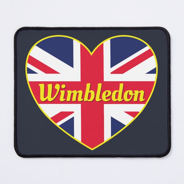 Item preview, Wimbledon England UK British Union Flag Heart on Navy designed and sold by DPattonPD.