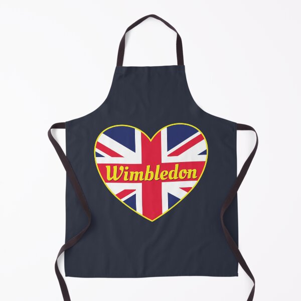 Item preview, Wimbledon England UK British Union Flag Heart on Navy designed and sold by DPattonPD.