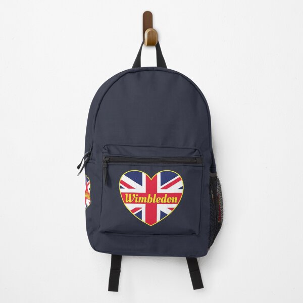 Item preview, Wimbledon England UK British Union Flag Heart on Navy designed and sold by DPattonPD.