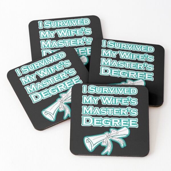 Item preview, I Survived My Wife's Masters Degree designed and sold by zemama.