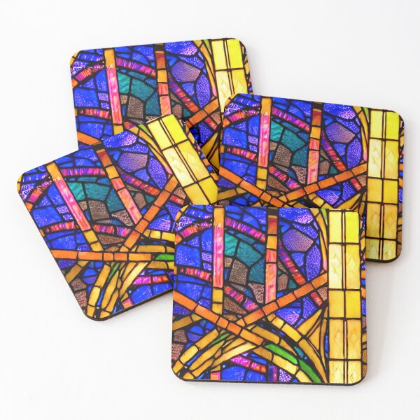Item preview, Beautiful and Colorful Art Noveau Stained Glass 2 - Seamless Pattern designed and sold by Chubuter.