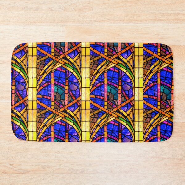Item preview, Beautiful and Colorful Art Noveau Stained Glass 2 - Seamless Pattern designed and sold by Chubuter.