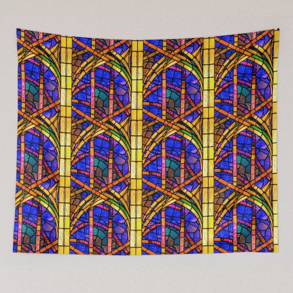 Item preview, Beautiful and Colorful Art Noveau Stained Glass 2 - Seamless Pattern designed and sold by Chubuter.