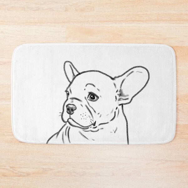 Item preview, French Bulldog Sketch, Black and White Frenchie, Frenchie Portrait, Frenchie Drawing designed and sold by Furkid Studio.