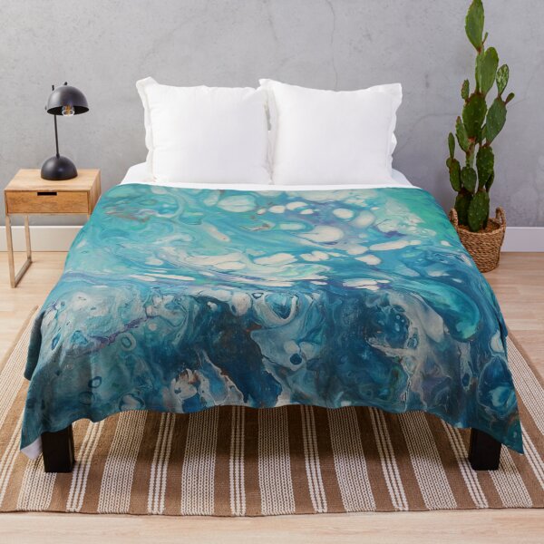 Item preview, Fluid art - Blue white and gray designed and sold by shakespeare1212.