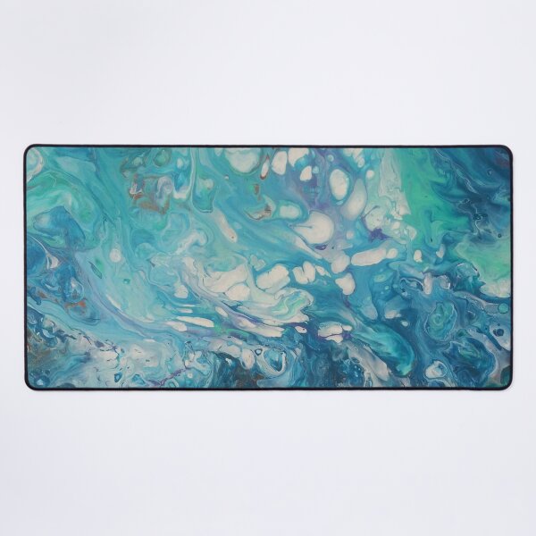 Item preview, Fluid art - Blue white and gray  designed and sold by shakespeare1212.