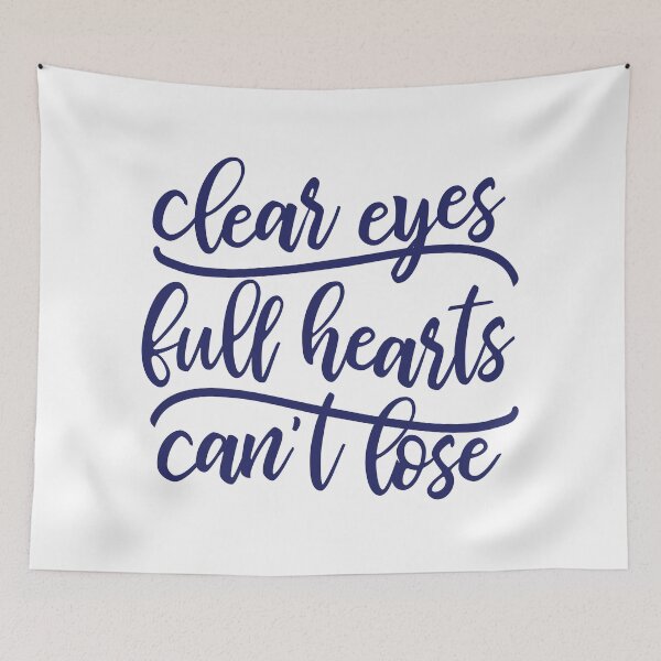 Item preview, Clear Eyes Full Hearts - Navy designed and sold by dingdesigns.