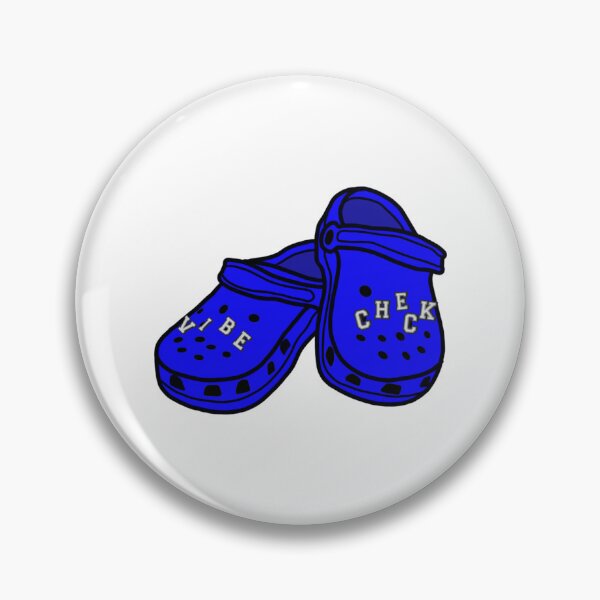 Item preview, Blue Vibe Check Crocs   designed and sold by HilaryBeatrixen.
