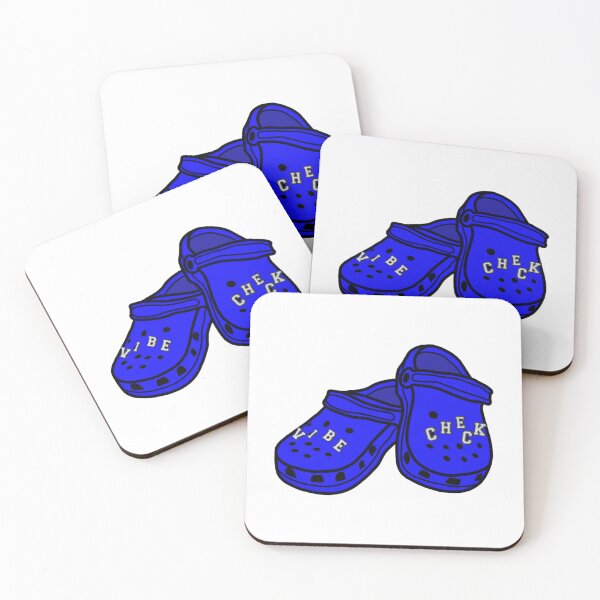 Item preview, Blue Vibe Check Crocs   designed and sold by HilaryBeatrixen.