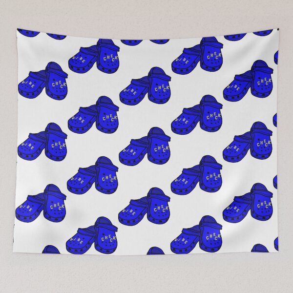 Item preview, Blue Vibe Check Crocs   designed and sold by HilaryBeatrixen.