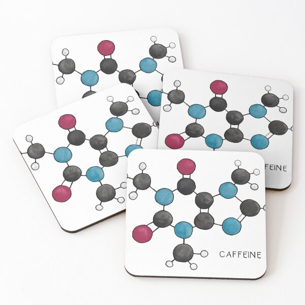 Item preview, Caffeine Molecule | with Label designed and sold by BugCreative.