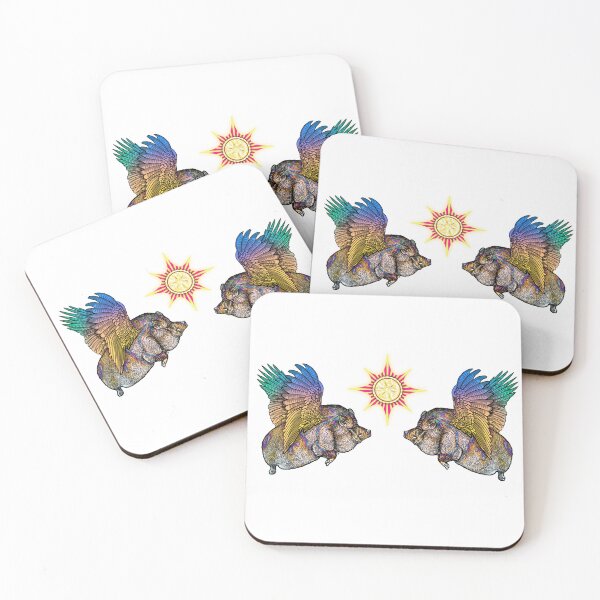 Item preview, Icarus Pigs & Pie in the Sky designed and sold by FreyStrandDraws.