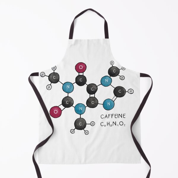Item preview, Caffeine Molecule | Labelled Molecules designed and sold by BugCreative.