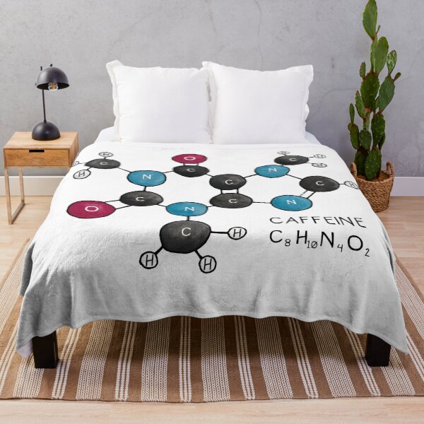 Item preview, Caffeine Molecule | Labelled Molecules designed and sold by BugCreative.