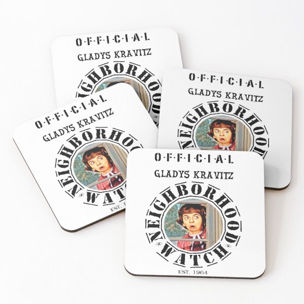 Item preview, "OFFICIAL" Gladys Kravitz Neighborhood Watch - Whimsical Bewitched Fan Art designed and sold by Voodoo Catdaddy .