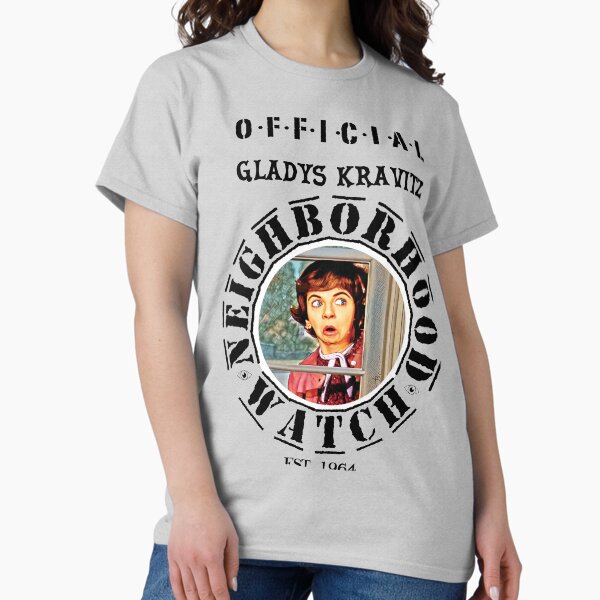 Item preview, "OFFICIAL" Gladys Kravitz Neighborhood Watch - Whimsical Bewitched Fan Art designed and sold by Voodoo Catdaddy .
