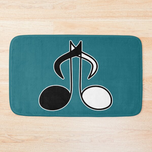 Item preview, Crossed black and white music notes designed and sold by Artbellachi.