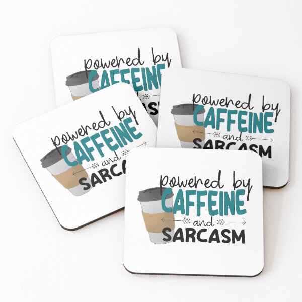 Item preview, Powered by Caffeine and Sarcasm designed and sold by toadwithbooks.