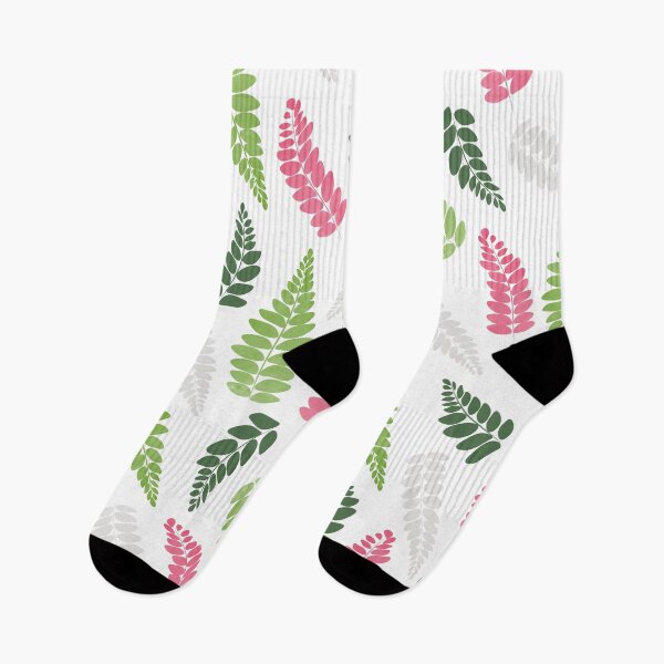 Item preview, Ferns Patterns | Green Pink | White designed and sold by Wintre2.
