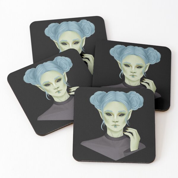 Item preview, Alien Blue designed and sold by Hallowette.
