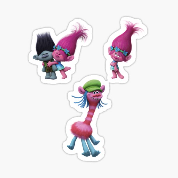 Trolls World Tour Branch Kiss-Cut Sticker, Stickers