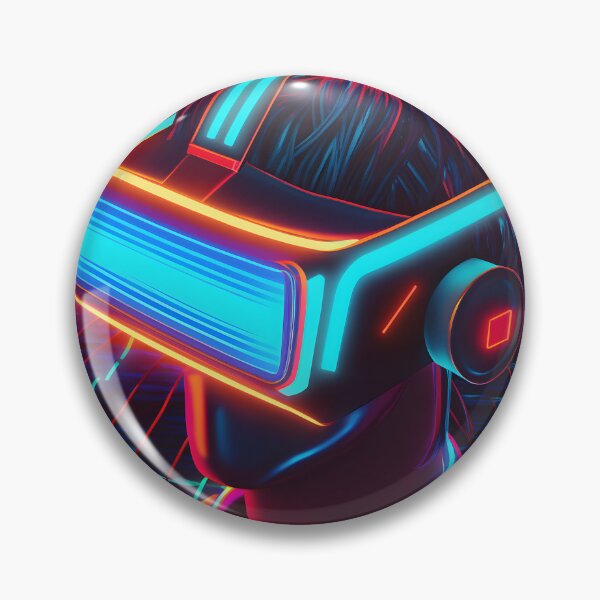 Artikelvorschau, Synthawave VR Headset entworfen und verkauft von dotperinchart.