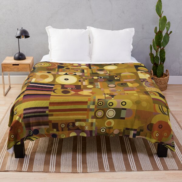 Item preview, Nocturnal Opulence: Klimt-Inspired Abstract in Darker Tones designed and sold by TopArtsy.