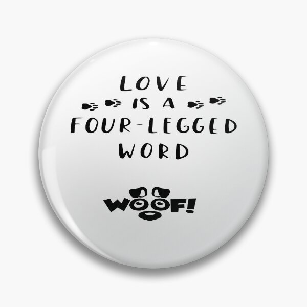 Item preview, Life is a 4-Legged Word: Woof! (blk print) designed and sold by Gladys Gordon.