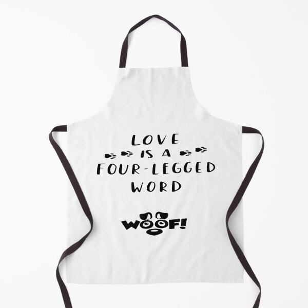 Item preview, Life is a 4-Legged Word: Woof! (blk print) designed and sold by Gladys Gordon.