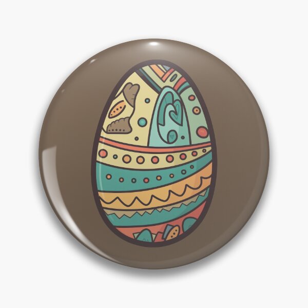 Item preview, Traditional Patterned Egg designed and sold by Brush-Blueprint.
