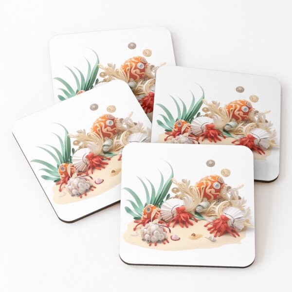 Item preview, Paper Quilled Sand Crabs at the Beach designed and sold by Matt's Artificial Nature.