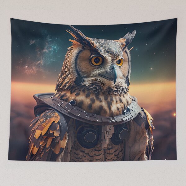 Item preview, Flaco in space designed and sold by FlacoTheOwl.