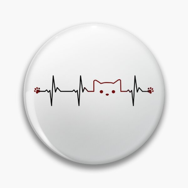 Item preview, Heart Beat Cat T-shirt for Women, ECG Heartbeat Pet TShirt Gift for Cat Lovers, Heart Pulse Tee Top for Her / Him, Cat Mom Shirt, Veterinary designed and sold by CanOpnrsNation.