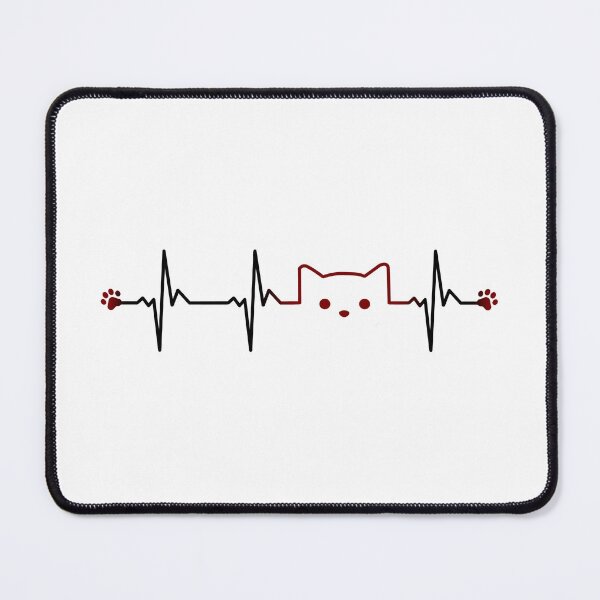 Item preview, Heart Beat Cat T-shirt for Women, ECG Heartbeat Pet TShirt Gift for Cat Lovers, Heart Pulse Tee Top for Her / Him, Cat Mom Shirt, Veterinary designed and sold by CanOpnrsNation.