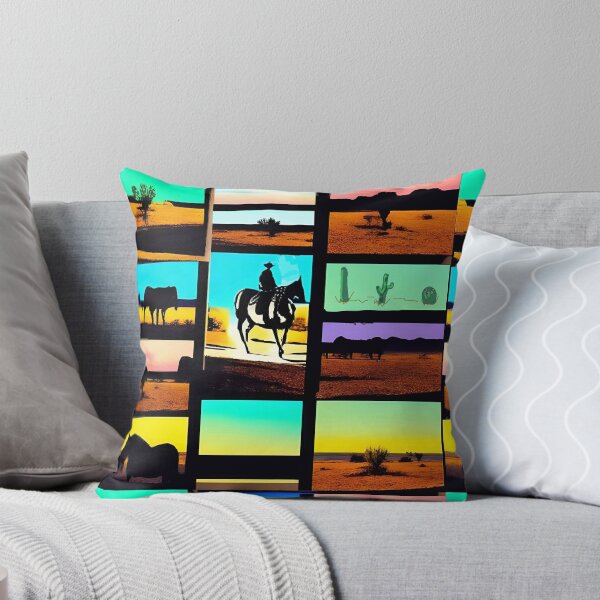 Item preview, Cowboy Western Cactus Arizona Horses West Southwestern Pop Art Gift designed and sold by Anticulture.