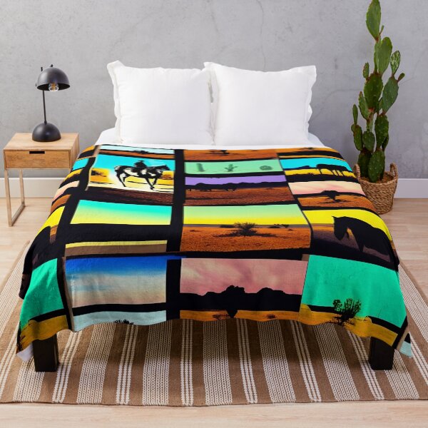 Item preview, Cowboy Western Cactus Arizona Horses West Southwestern Pop Art Gift designed and sold by Anticulture.