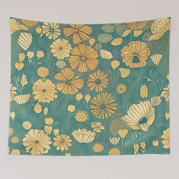 Item preview, Yellow Floral Design designed and sold by CaptnShirts.
