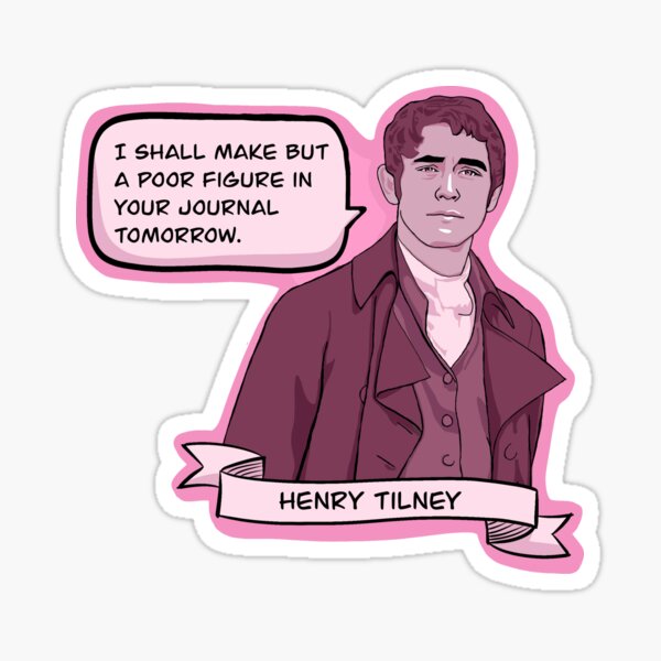 Henry Tilney Quotable Sticker