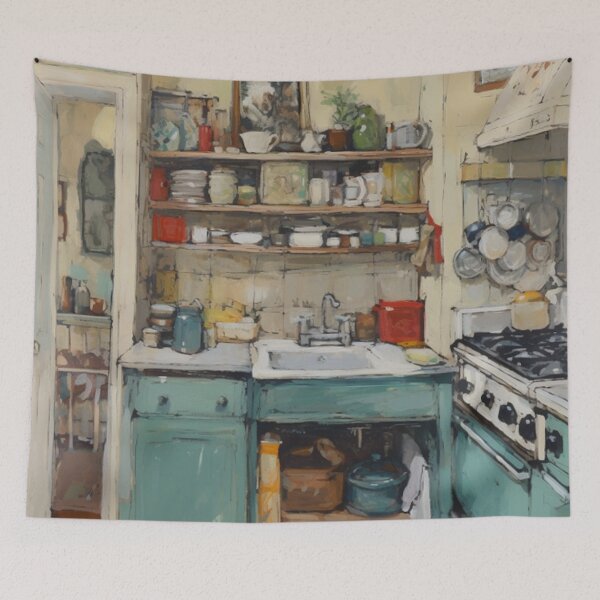 Item preview,  "Cozy home kitchen ambiance" designed and sold by ChromaChameleon.