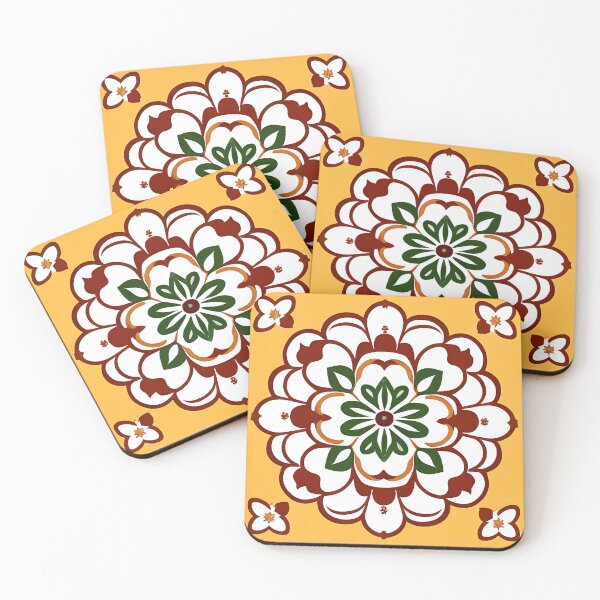 Item preview, Orange Floral Design designed and sold by CaptnShirts.