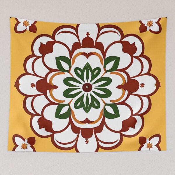 Item preview, Orange Floral Design designed and sold by CaptnShirts.